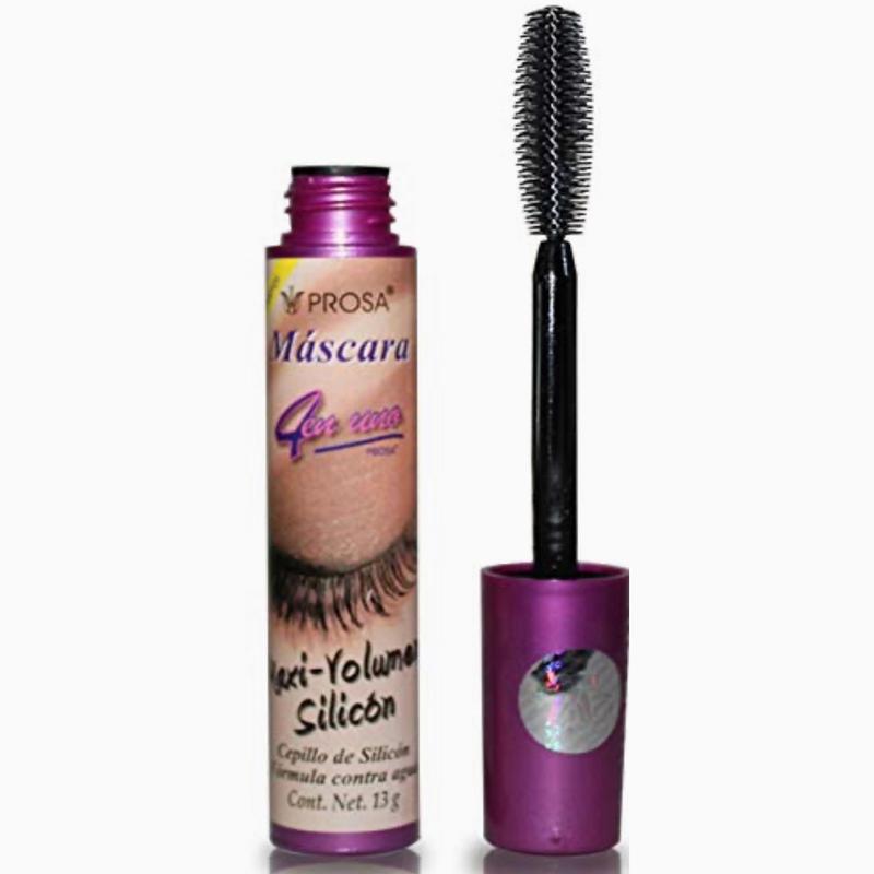 Prosa Maxi-Volume with Silicone Brush - 4 en 1 Eyelash Mascara ( FUCHSIA CAP )