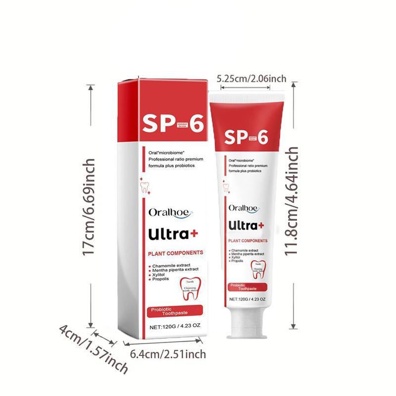 3pcs Toothpaste SP-6 Oral HealthManagement, Fresh Breath，Probiotic  Toothpaste, Deep Cleaning Care Toothpaste