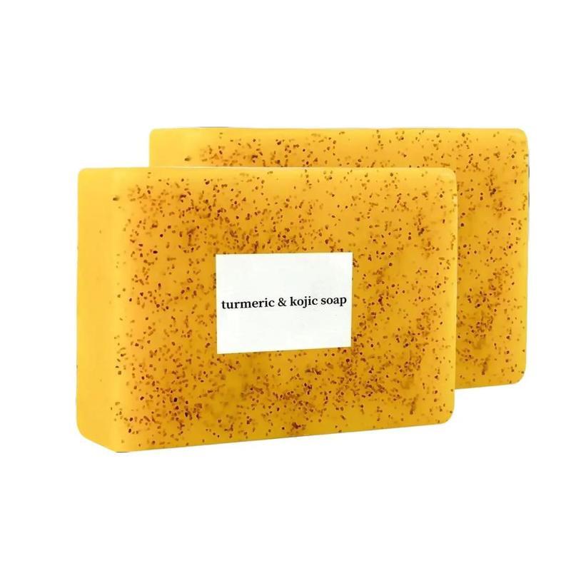 3PCS Lemon Turmeric Kojic Acid Soap, Soap Body Wash Lemon Flawless Organic