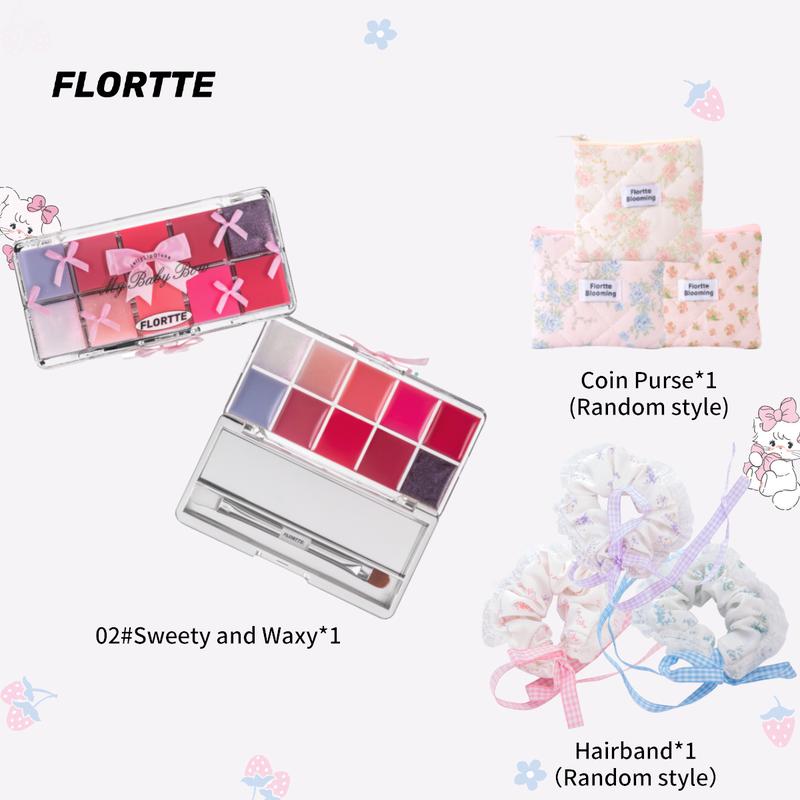 FLORTTE Peng Peng Princess Jelly Lip Gloss Palette Mini Gift Set