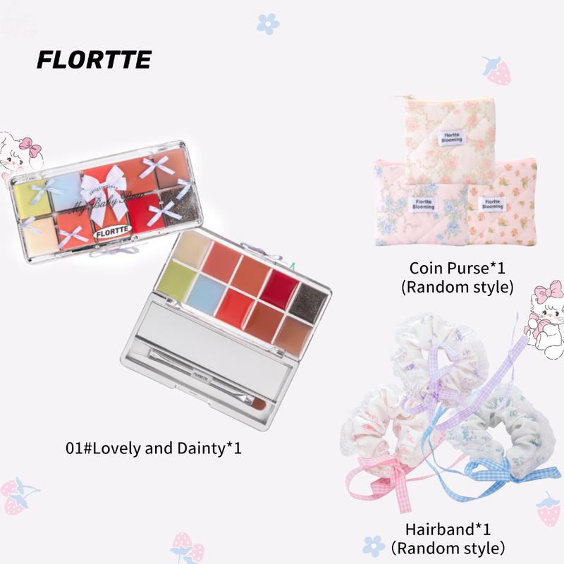 FLORTTE Peng Peng Princess Jelly Lip Gloss Palette Mini Gift Set