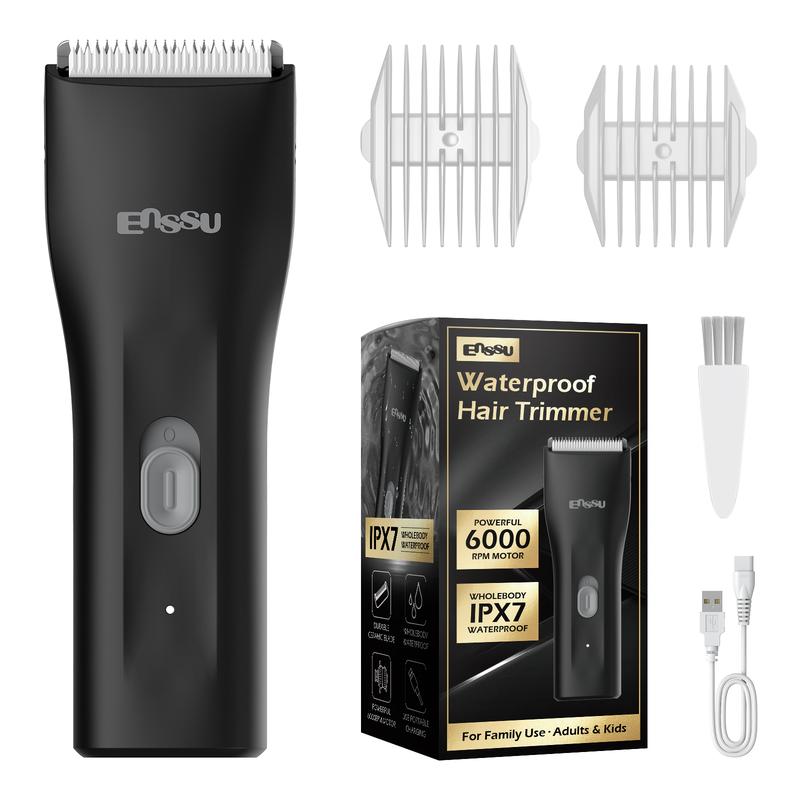 Hair Clippers for Men, Waterproof Body Hair Trimmer, Cordless Hair Cutting Kit for Head, Rechargeable Home Barber Haircut Trimmer (Note!! Do not use on intimate areas)