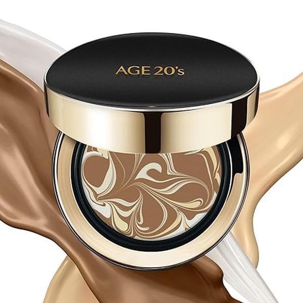 [Official AGE20 Partner] Signature Essence Cover Pact_Intense Cover (6 Colors), All In One Easy Makeup, Intense Sunscreen SPF 50+ Foundation,Natural Coverage, Cushion Korean Makeup, 71% Essence Natural Dewy Finish, Refill Included