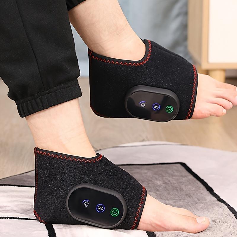 Electric Foot Warmer Massager - Heated Guard Legs Joint Heat Compress for Men and Women with Foot Massage Function