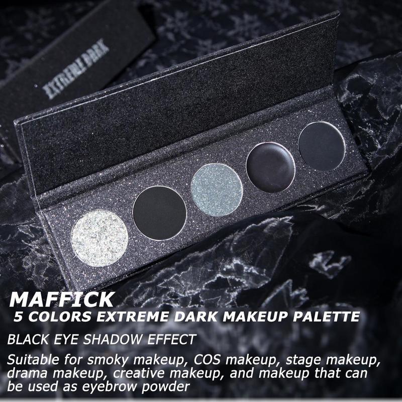 5 Color Eyeshadow Palette, 1 Count Matte & Glitter Eye Shadows Disc, Spring Long Lasting Shimmering Eye Shadow Makeup Product