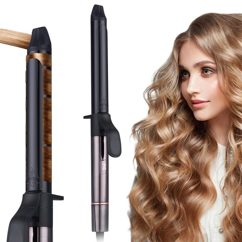 Professional 28mm Ceramic Curling Hair Iron, 1 Box Adjustable Temperature Hair Curler, Hair Styling Tool for Women & Girls