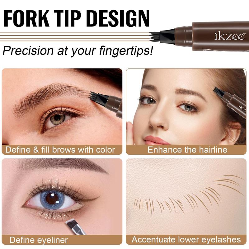 Eyebrow Dye Kit, 3 Counts set Eyebrow Dye Cream & Eyebrow Brush & Eyeliner Brush, Waterproof Long Lasting Eyebrow Makeup Tool for Women