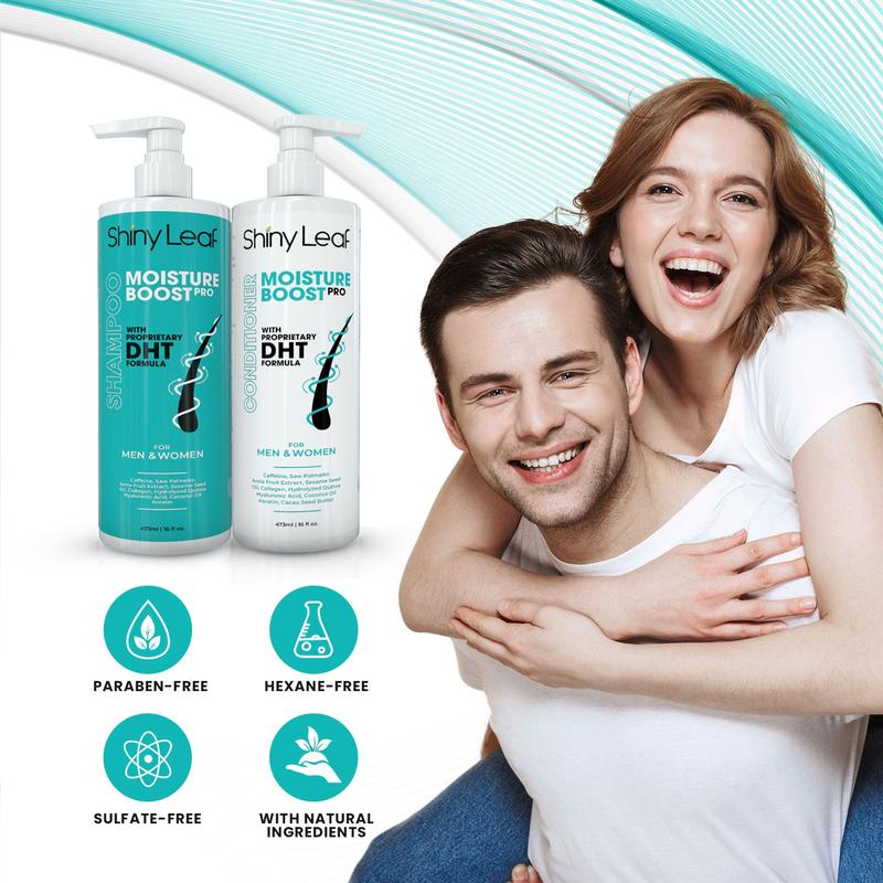 Moisture Boost Pro Shampoo and Conditioner with Proprietary DHT Formula Hydrating Moisturizing Haircare Hyaluronic any Hyaluronic Acid Comfort