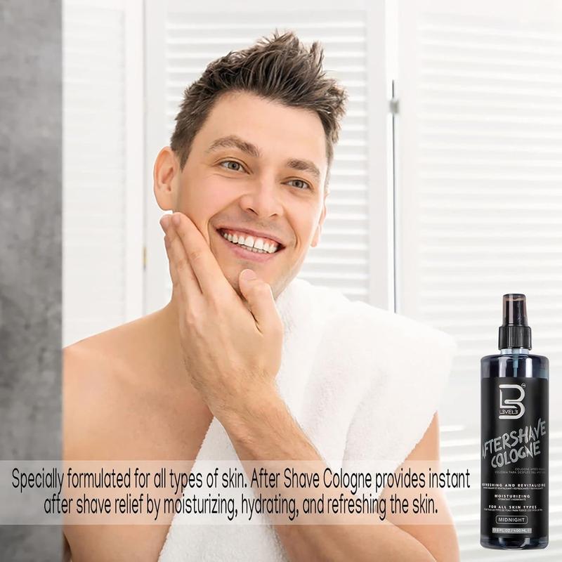 L3 Level 3 after Shave Spray Cologne - Softens Skin - Refreshes and Relieves Face and Skin - Styling Powder Included (Rose) L3