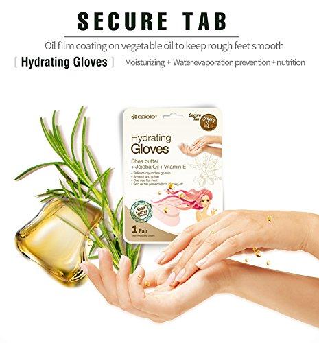 Hydrating Hand Masks (Gloves 6pk) for Dry Hands with Shea Butter, Jojoba Oil, and Vitamin E