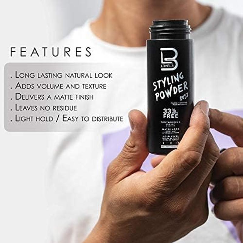 L3 Level 3 after Shave Spray Cologne - Softens Skin - Refreshes and Relieves Face and Skin - Styling Powder Included (Rose) L3