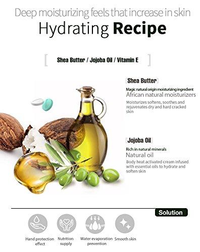 Hydrating Hand Masks (Gloves 6pk) for Dry Hands with Shea Butter, Jojoba Oil, and Vitamin E