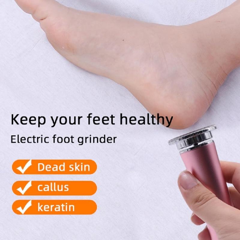 Electric Foot File, 1 Box Adjustable Speed Electric Foot File Tool, Professional Exfoliating Foot Care Tool, Foot Hard Skin Remover, Pedicure Tool for Home Use