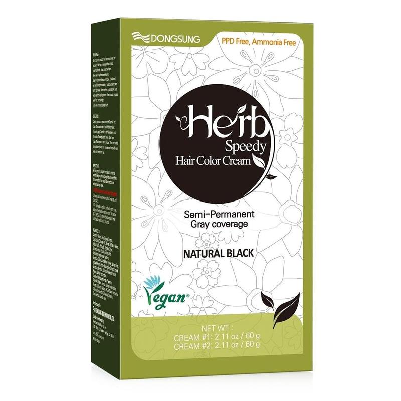 Herb peedy Color Cream D Free (Natural Black, 1 pack) Korean Herbal Ammonia Free Vegan Hair Dye un rotection Odorless No more Eye and calp Irritations From Coloring For ensitive calp