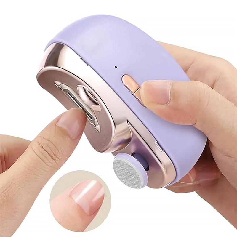 3-in-1 Automatic Electric Nail Clipper with Adjustable Speeds | Rechargeable Electric Nail Trimmer & Polishing Tool | Electric Nail File with Light & Clip Storage | Manicure & Nails Care | Nails Art | 2024 Christmas Gift | Cutic