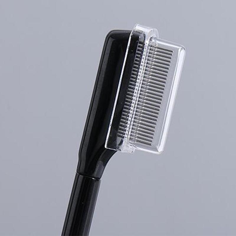 Eyelash Comb, 1 Count Portable Stainless Steel Eyebrow Comb, Eyelash Brush, Makeup Tool