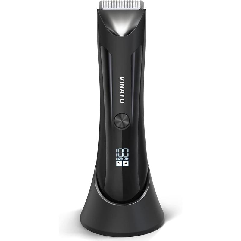 Electric Body Hair Trimmer - Manscape Ball Trimmer, Groin Hair Trimmer for Men, Waterproof Ball Shaver, USB Recharge Dock Replaceable Ceramic Blade, Male Hygiene Razor, 90 Mins Battery Life