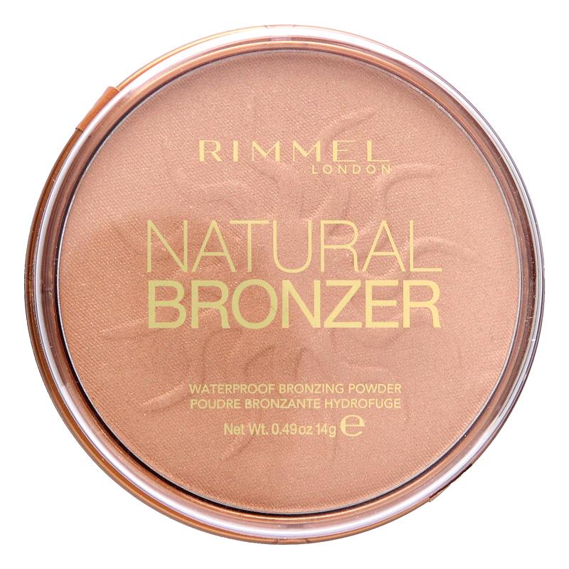 Rimmel London Natural Bronzer, Waterproof Bronzing Powder, 020 Sunshine, 0.49 oz (14 g)