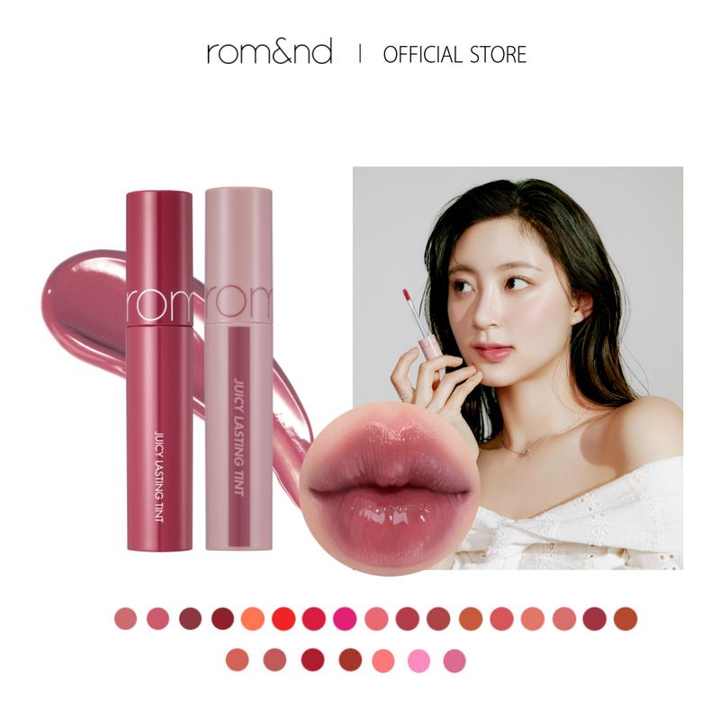 [rom&nd Official Shop] rom&nd Juicy Lasting Tint 5.5g Juicy & Glossy Finish, Long-lasting, Moisturizing, Highly-Pigmented, Lip Care