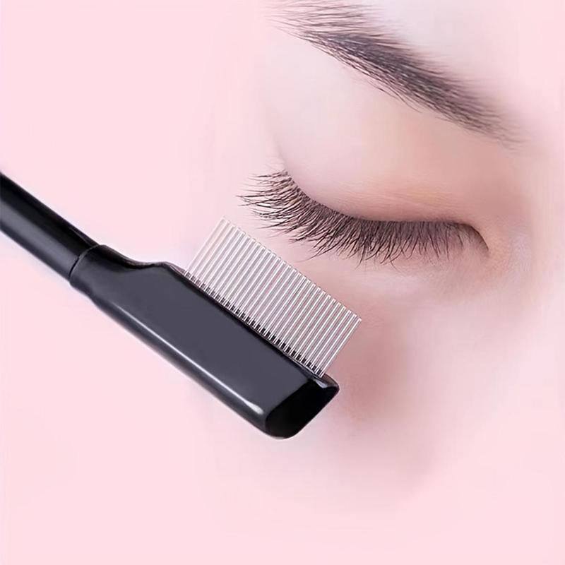 Eyelash Comb, 1 Count Portable Stainless Steel Eyebrow Comb, Eyelash Brush, Makeup Tool