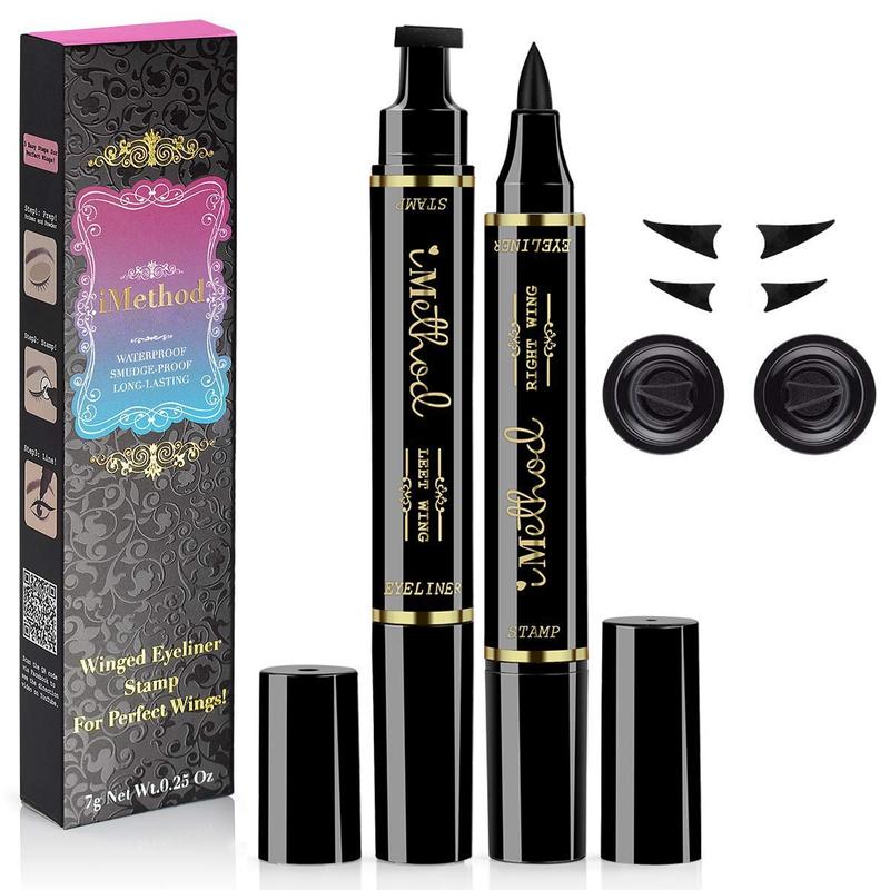 iMethod Eyeliner Stamp - Perfect Wing Cat Eye Stamp, Wing Eyeliner Stamp Tool, Liquid Eye Liner, Waterproof & Smudgeproof, 10 mm, Cosmetic