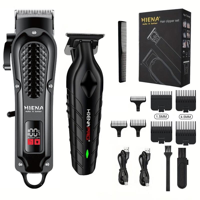 Professional Hair Clipper Set, 1 Box Electric Hair Trimmer & Accessories, Hair Cutting Kit for Men, Great for Stylists Barbershop Salon Home Use