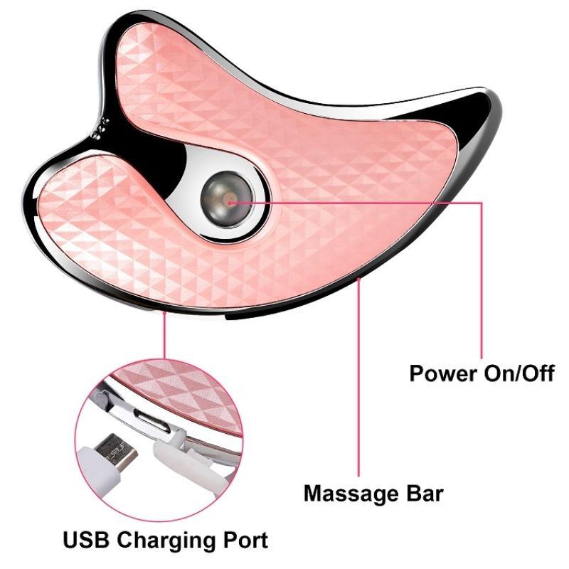 Electric Vibration Heating Gua Sha Machine, 1 Box Facial Massage Tool, Facial Skin Care Tool, Professional Facial Beauty Instrument for Women