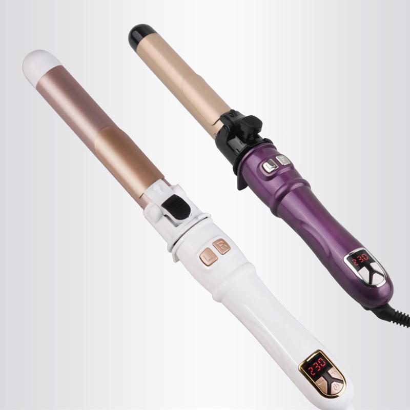 28mm Hair Curling Iron, Portable Hair Curler Wand with LED Display, Hair Styling Tool for Summer Gifts, Lightweight Curlers