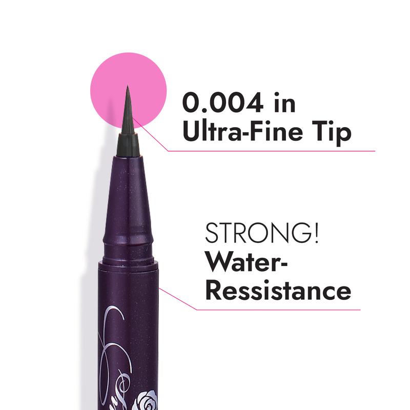 [Heroine Make Official Store] KissMe Heroine Make Smooth Liquid Eyeliner Super Keep, Strong Water-Resistant, Easy Removal with Warm Water black eye liner