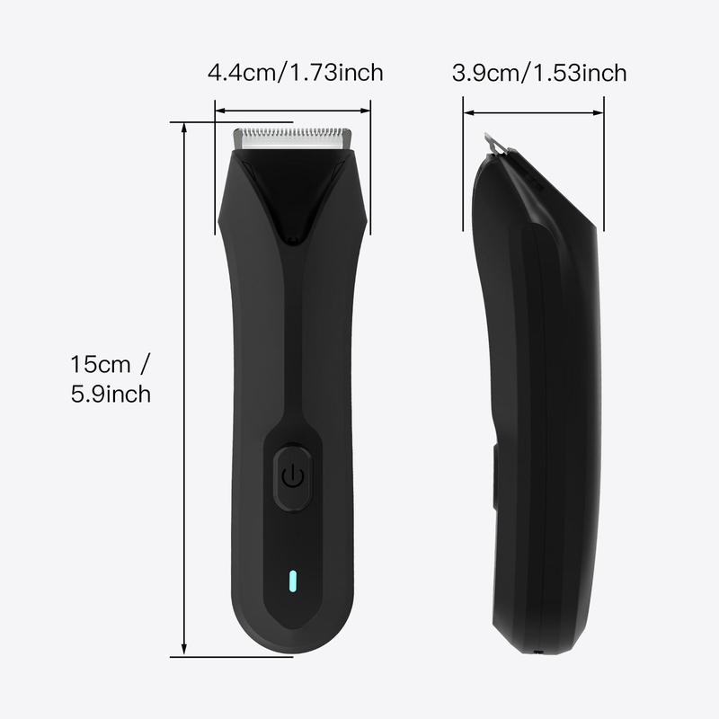 Electric Hair Trimmer for Men, 1 Box Rechargeable Waterproof Electric Ball Trimmer with Positioning Combs & Cleaning Brush & Base, Men's Grooming Tool