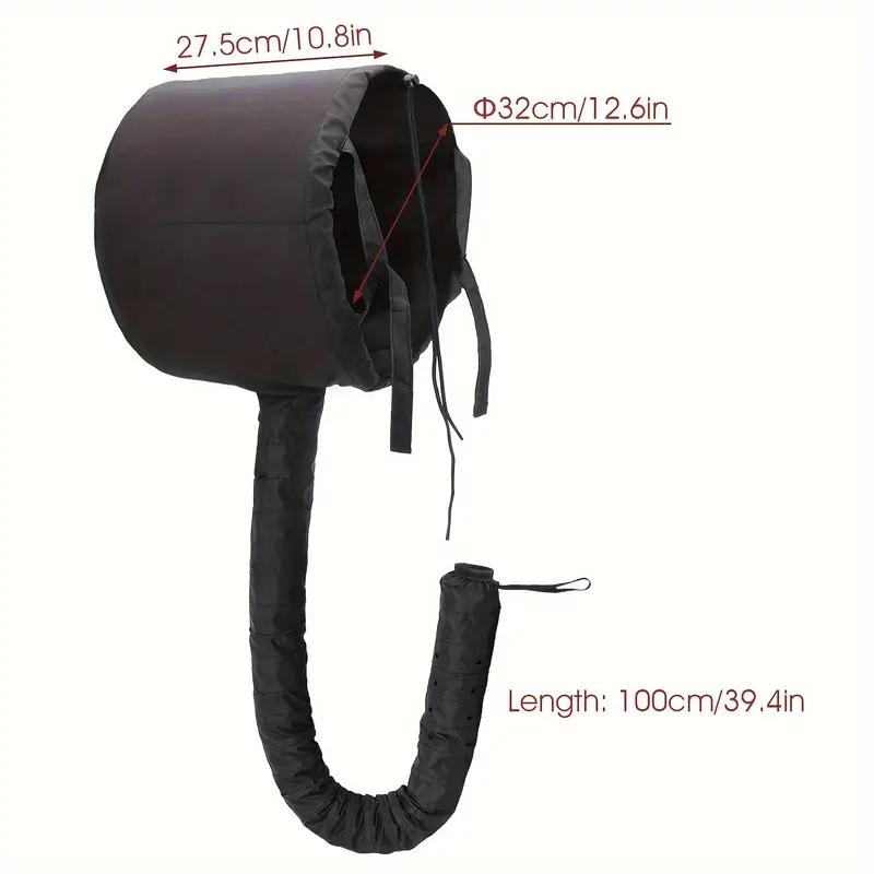 Bonnet Hair Dryer Attachment - Extra Large Hooded Adjustable Soft Blow Dryer Cap for Natural Curly Textured Hair Care Styling, Fast Drying, Easy to Use