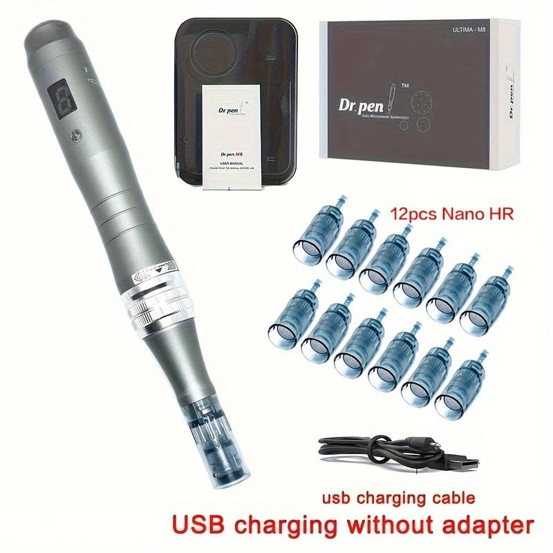 Dr pen Ultima M8 With 12 Cartridge Wireless Derma Microneedle Pen Skincare Kit MTS Treatment Professionals Use Beauty Machine