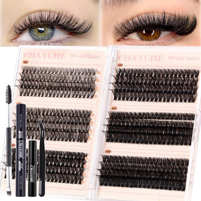 Individual Lashes Set, 1 Set Natural-looking Fluffy Eyelash Extensions, Professional Eyelash Set, Eyelash Extension Set, Eyelash Set, Cosmetic Products