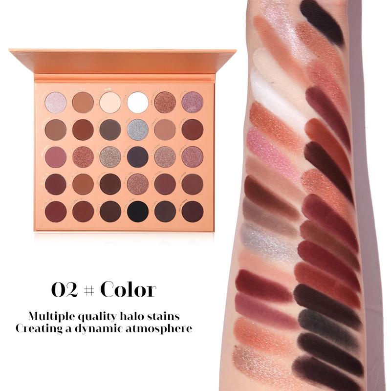 30 Color Eyeshadow Palette, 1 Box Matte & Glitter Eye Shadows Palette, Shimmering Eye Shadow Makeup Powder, High Pigmented Blendable Eye Makeup Products