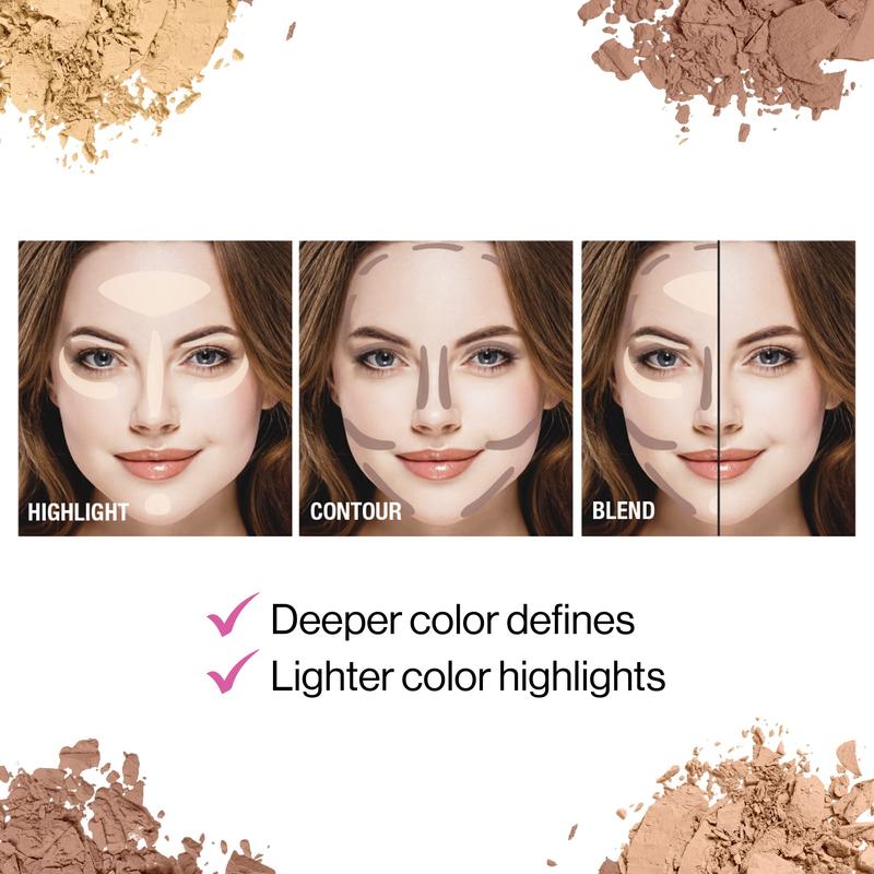 Contour Palette in Dulce De Leche, a contouring powder face kit for achieving a flawlessly sculpted face.