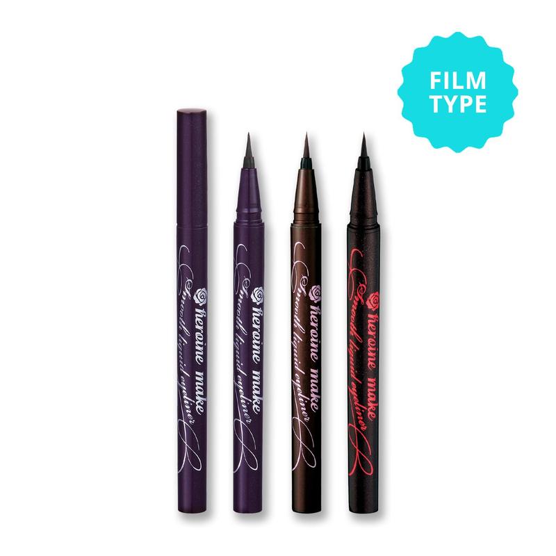 [Heroine Make Official Store] KissMe Heroine Make Smooth Liquid Eyeliner Super Keep, Strong Water-Resistant, Easy Removal with Warm Water black eye liner