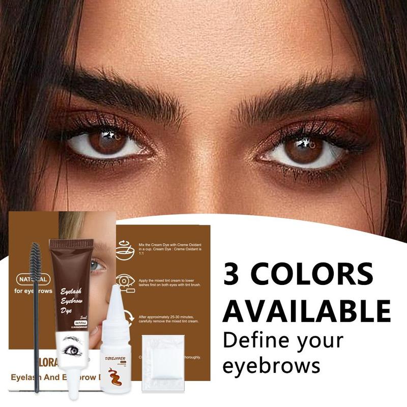 Eyebrow Dye Kit, 1 Set Eyebrow Tinted Cream Eyelash Pomade Cream, Eye Brow and Eye Lash Coloring Cream, Eyebrow Makeup Products