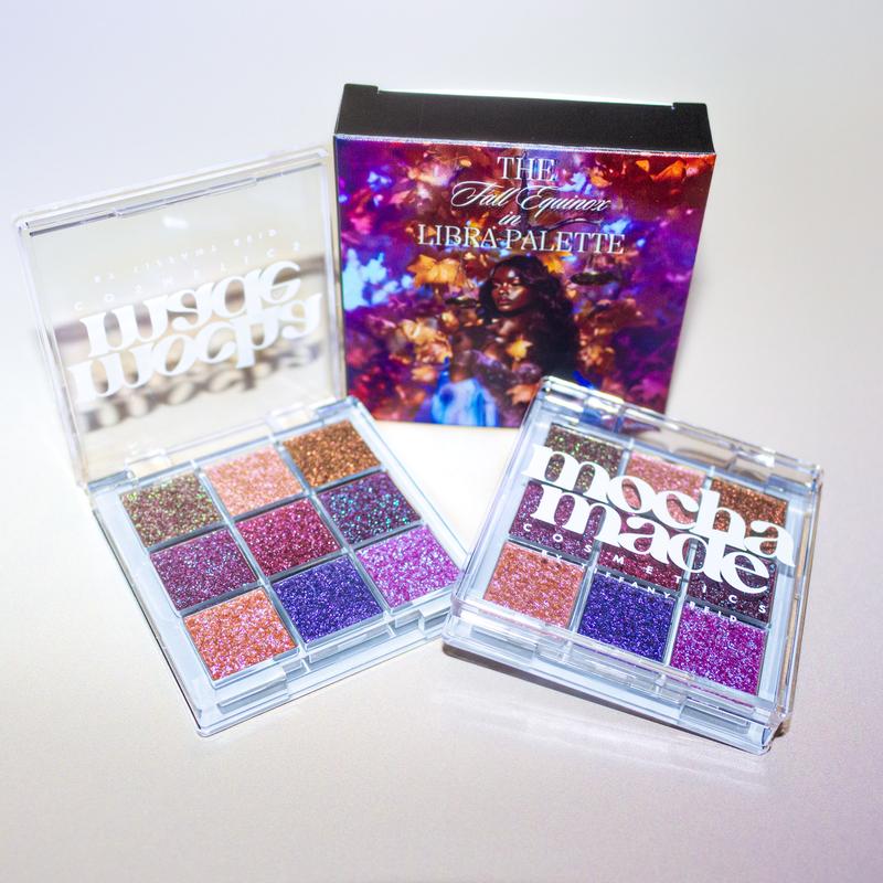 The Fall Equinox in Libra Palette - Multi chrome 6 color shifting glitter holographic eyeshadow makeup cosmetics Bronzer makeup palette eye product