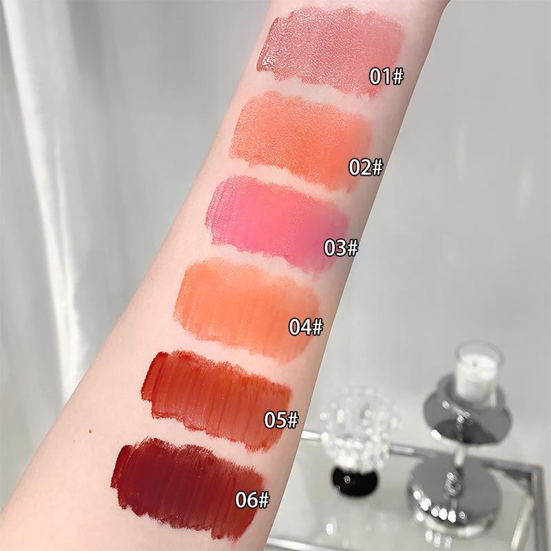 Long Lasting Lip Gloss, 6 Counts Matte Lip Balm, Easy Coloring Lip Sticks, Moisturizing Matte Lipstick, Suitable for All Occasions Lip Makeup, Girls and Women Makeup Accessories