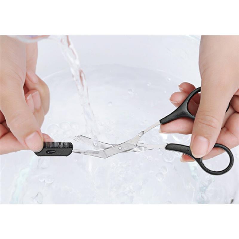 3Pcs Eyebrow Trimmer Scissors Kit