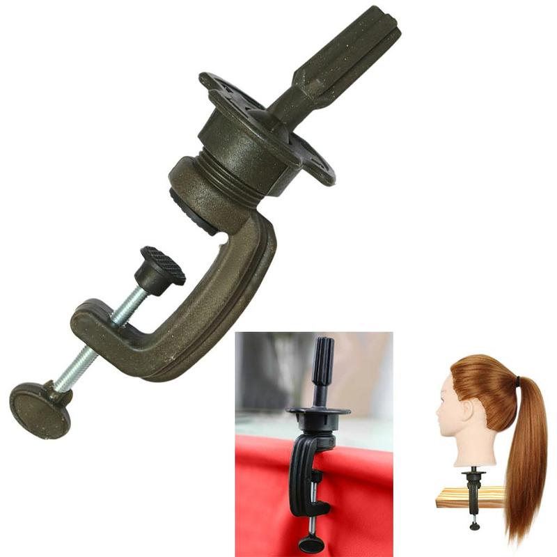 Hairdressing Model Practice Head Support Stand, 1 Count Long Hair Training Head Model Clamp Stand for Hairdressing Practicing (clamp Only)