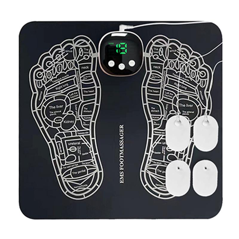 EMS Foot Massager Mat -Foot Massager Pad for with 8 Modes, 19 Levels without Remote and Use off Socks