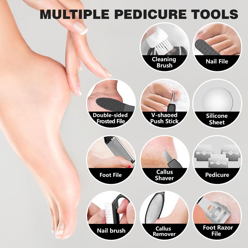 Electric Callus Remover for Feet Foot Grinder for Dead Skin Foot Scrubber Electric Foot File Callus Remover Rechargeable Pedicure Kit