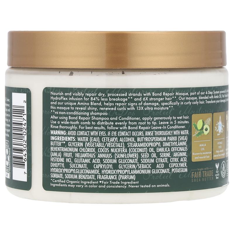 SheaMoisture Bond Repair Masque, Amla Oil, 11 oz (311 g)