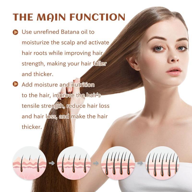 Batana Oil for Hair Growth Natural, Pure Batana Hair Oil, Raw Batana Butter Prevent Hair Loss Natural Hair Growth Oil and Conditioner