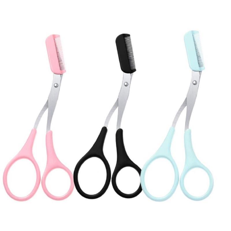 3Pcs Eyebrow Trimmer Scissors Kit