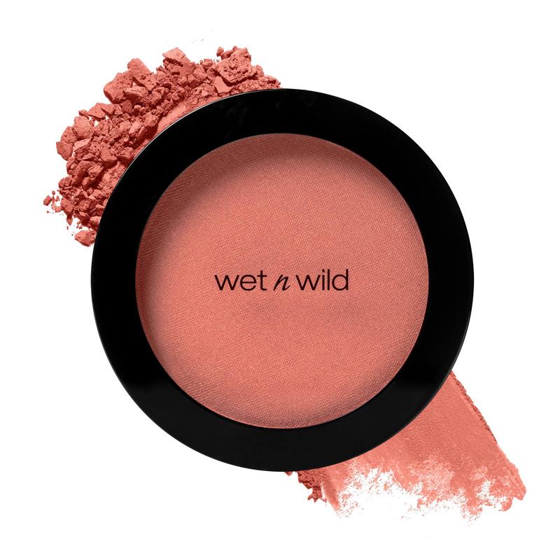 wet n wild Color Icon Blush Powder Makeup, Pinch Me Pink | Matte Natural Glow | Moisturizing Jojoba Oil