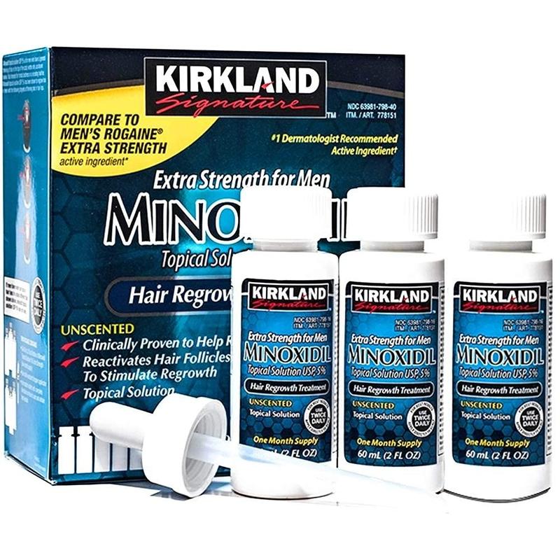 3 MONTHS KIRKLAND MINOXIDIL 5% MENS HAIR LOSS REGROWTH GENERIC TREATMENT Gentle Hair Care Gentle Hair Care