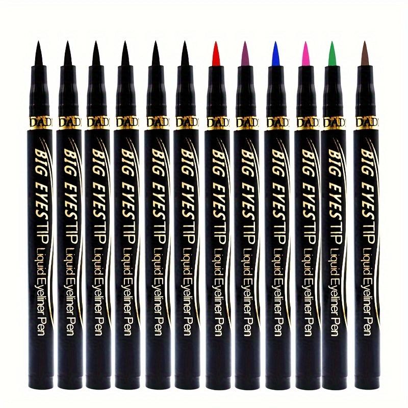 12pcs Luxurious Waterproof Long-Wearing Liquid Eyeliner Set - Quick-Drying, Smudge-Resistant, Transfer-Proof Formula for Sensitive Eyes