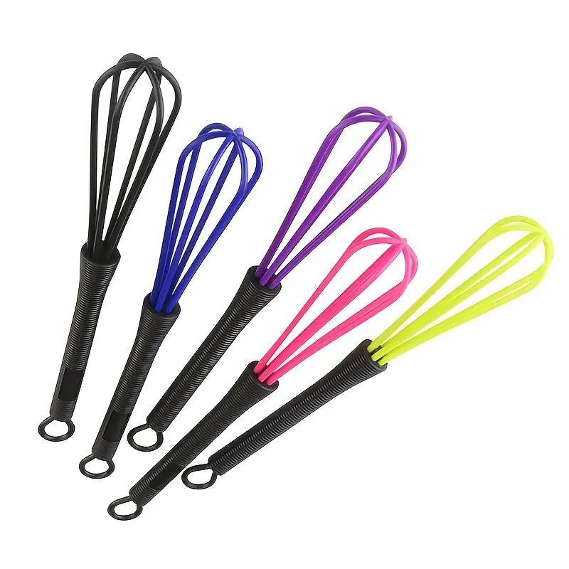 Random Color Oil Baking & Hair Dyeing Mixer, 3 Counts set Plastic Salon Barber Hairdressing Hair Color Dye Whisk Mixer Stirrer Tool, Heatless Styling Tools for Home & Salon Use